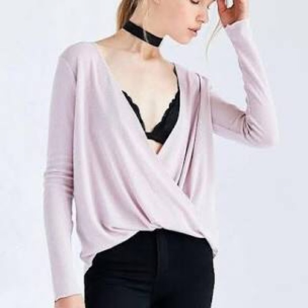 Urban outfitters pink long sleeve